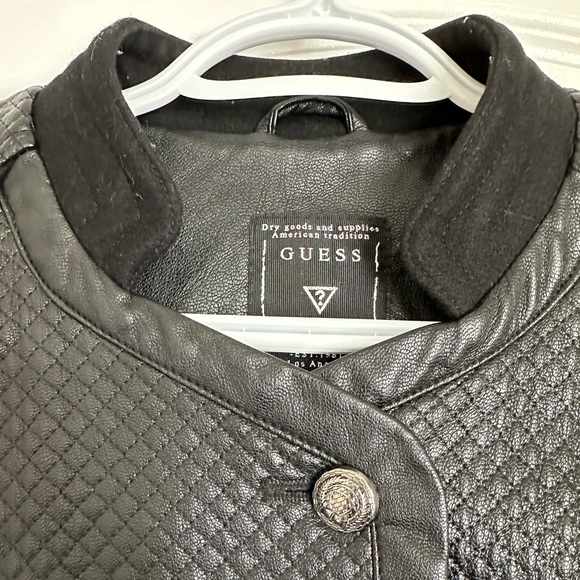 Guess Women’s Faux Leather Jacket - Black - Size S - Picture 9 of 14